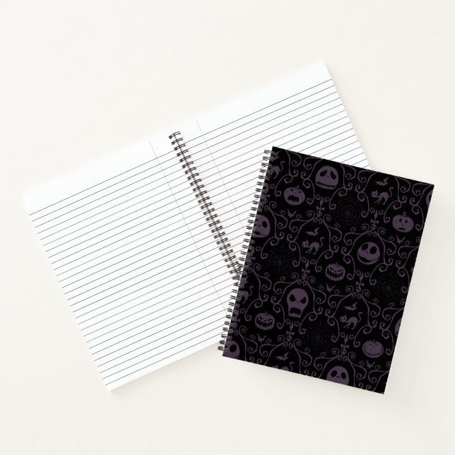 Jack Skellington Halloween Filigree Pattern Notebook (Inside)