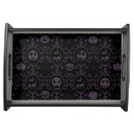 Jack Skellington Halloween Filigree Pattern Serving Tray