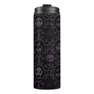 Jack Skellington Halloween Filigree Pattern Thermal Tumbler