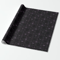 Jack Skellington Halloween Filigree Pattern Wrapping Paper