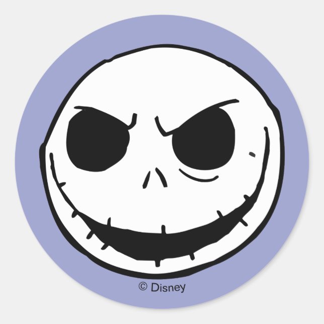 Jack Skellington - Head Classic Round Sticker (Front)