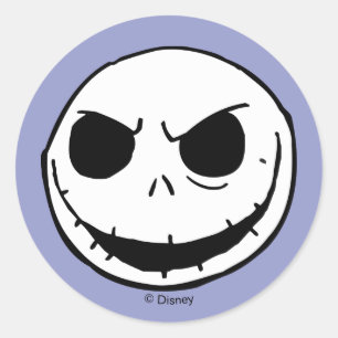 Jack Skellington - Head Classic Round Sticker