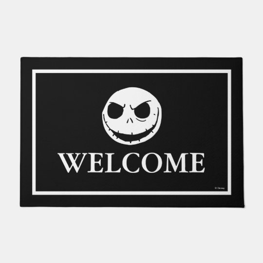 Jack Skellington Head Doormat Zazzle Com