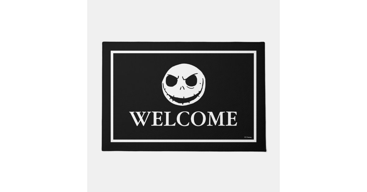 Jack Skellington Head Doormat Zazzle Com