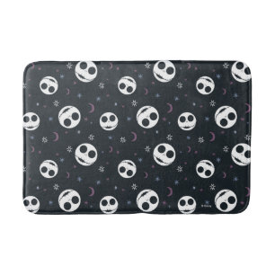 Jack Skellington Head & Stars Pattern Bath Mat