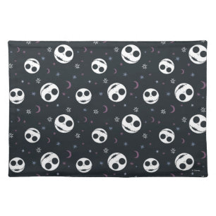 Jack Skellington Head & Stars Pattern Cloth Placemat