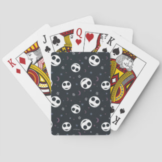 Jack Skellington Head & Stars Pattern Playing Card