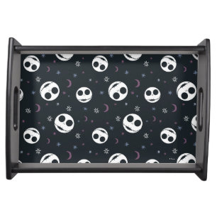 Jack Skellington Head & Stars Pattern Serving Tray
