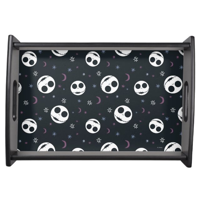 Jack Skellington Head & Stars Pattern Serving Tray (Front)