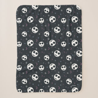 Jack Skellington Head & Stars Pattern Sherpa Blanket