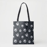 Jack Skellington Head &amp; Stars Pattern Tote Bag