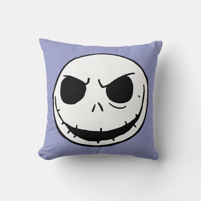 Jack Skellington - Head Throw Pillow (Front)