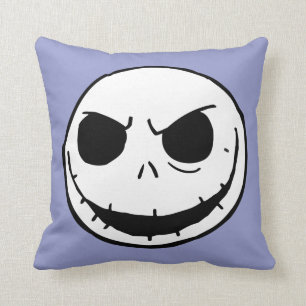 Jack Skellington - Head Throw Pillow