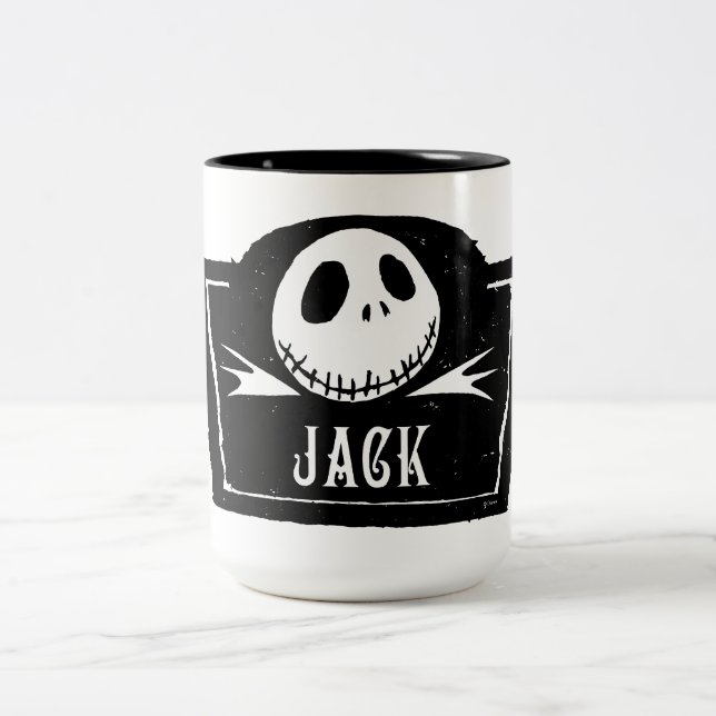 Jack Skellington | Headstone Two-Tone Coffee Mug (Center)
