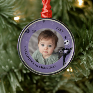 Jack Skellington Holiday Wish Metal Ornament