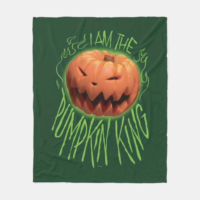Jack Skellington | I Am The Pumpkin King Fleece Blanket (Front)