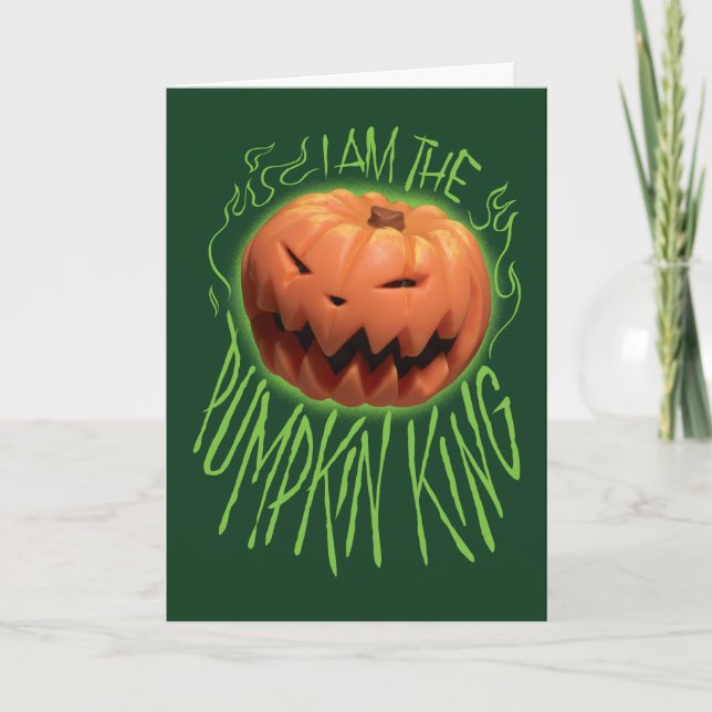 Jack Skellington | I Am The Pumpkin King Holiday Card (Front)