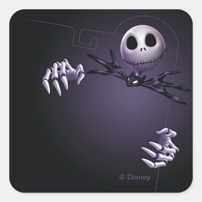 Jack Skellington | Jack Border Square Sticker (Front)