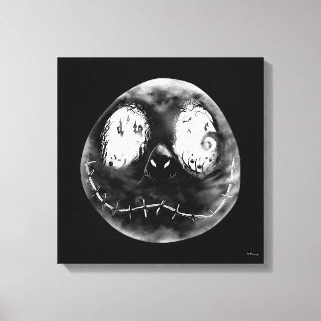 Jack Skellington | Just Smile Canvas Print (Front)