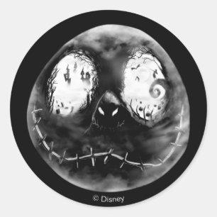 Jack Skellington Just Smile Classic Round Sticker