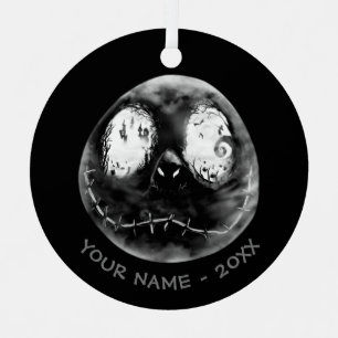 Jack Skellington Just Smile Metal Ornament