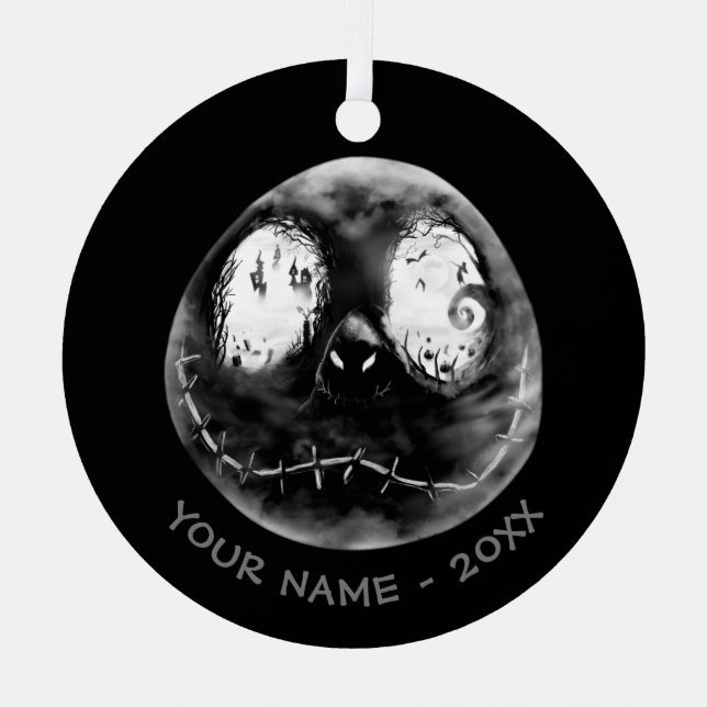 Jack Skellington | Just Smile Metal Ornament (Front)