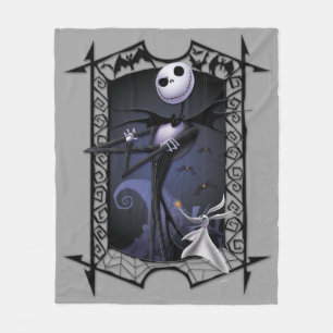 Jack Skellington King of Halloweentown Fleece Blanket