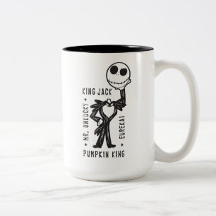 Jack Skellington Mr. Unlucky Two-Tone Coffee Mug
