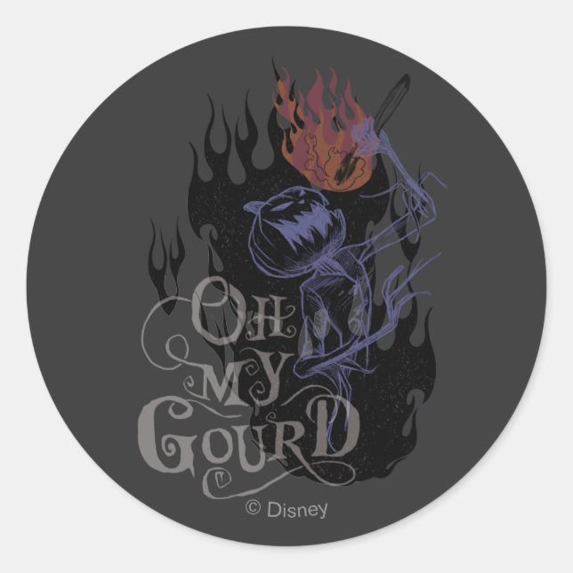 Jack Skellington - Oh My Gourd Classic Round Sticker (Front)