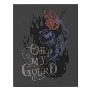 Jack Skellington - Oh My Gourd Faux Canvas Print