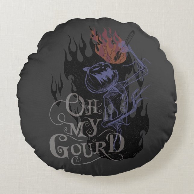Jack Skellington - Oh My Gourd Round Pillow (Front)