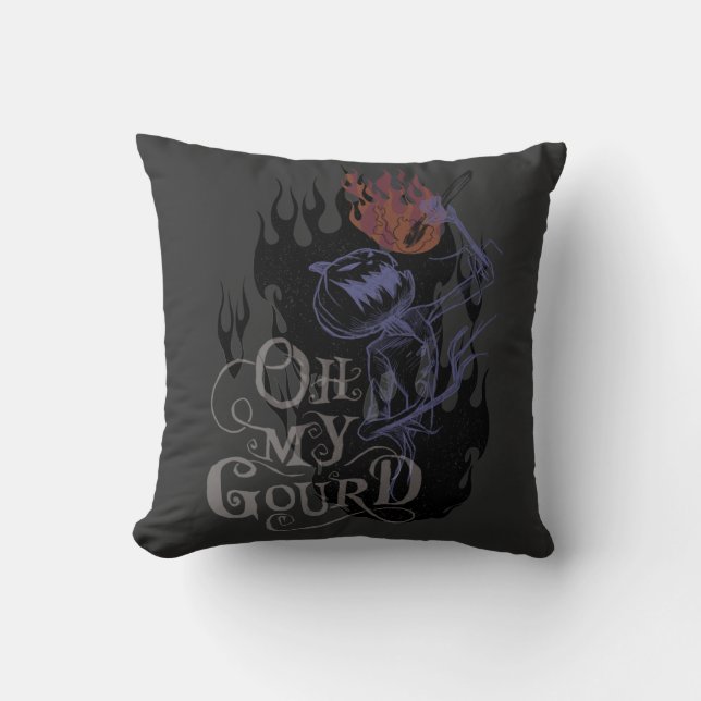 Jack Skellington - Oh My Gourd Throw Pillow (Front)