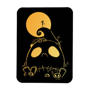Jack Skellington on Jack Themed Spiral Hill Magnet