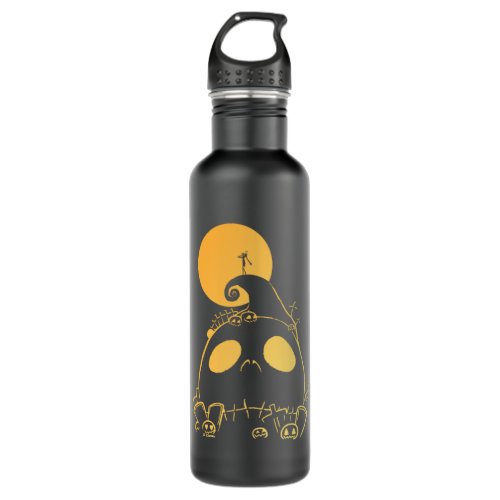 Jack Skellington on Jack Themed Spiral Hill Stainless Steel Water Bottle