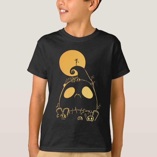 Jack Skellington on Jack Themed Spiral Hill T-Shirt (Front)