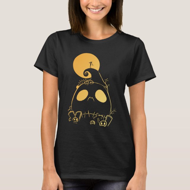 Jack Skellington on Jack Themed Spiral Hill T-Shirt (Front)