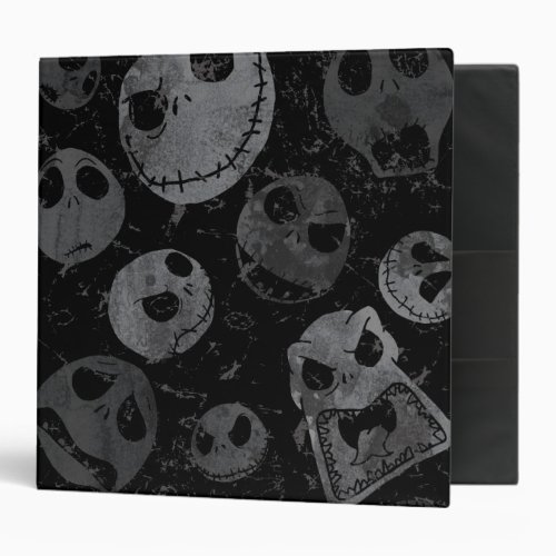 Jack Skellington Pattern 3 Ring Binder