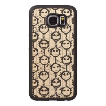 Jack Skellington - Pattern Carved Wood Samsung Galaxy S6 Case by nightmarebeforexmas at Zazzle