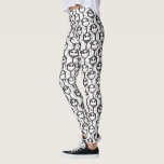 Jack Skellington - Pattern Leggings<br><div class="desc">Celebrate Disney Halloween and Christmas with these fun graphics from Tim Burton's The Nightmare Before Christmas. Show off your love for all your favorite classic characters, Jack Skellington, Sally, Zero, Oogie Boogie, or Oogie's Boys Lock, Shock & Barrel. Whether you prefer Halloween Town or Christmas Town, there is something for...</div>