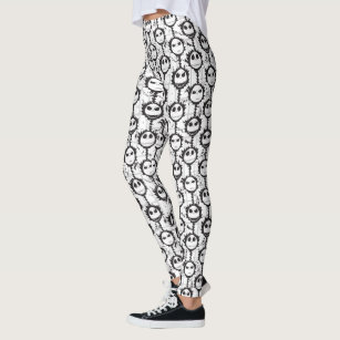 women's skeleton leggings and top