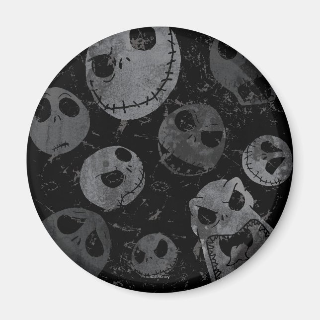 Jack Skellington Pattern Magnet (Front)
