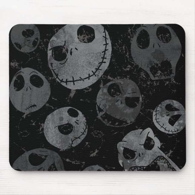 Jack Skellington Pattern Mouse Pad (Front)