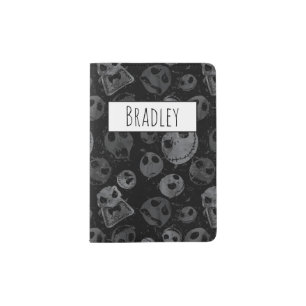 Jack Skellington Pattern - Name Passport Holder