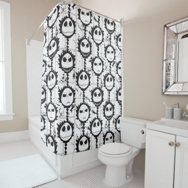 Jack Skellington - Pattern Shower Curtain (In Situ)