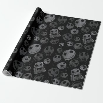 Jack Skellington Pattern Wrapping Paper by nightmarebeforexmas at Zazzle