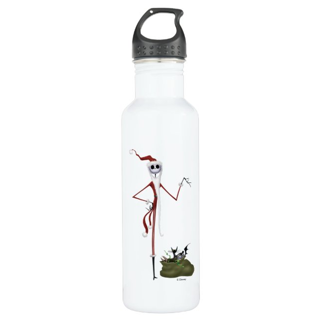 Jack Skellington | Sandy Claws Stainless Steel Water Bottle (Front)