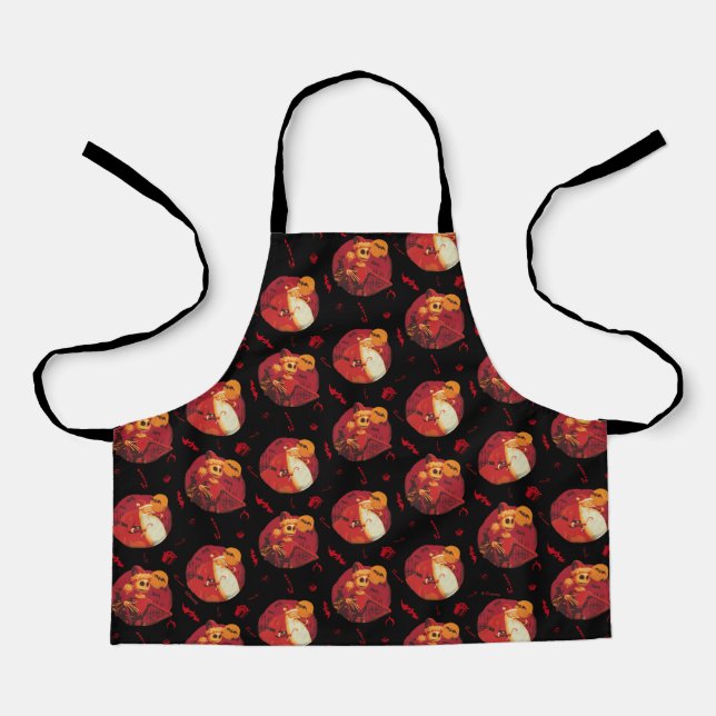 Jack Skellington & Santa Claus Pattern Apron (Front)
