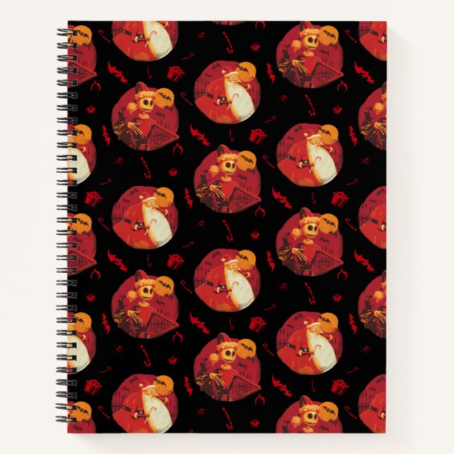 Jack Skellington & Santa Claus Pattern Notebook (Front)