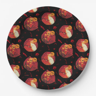 Jack Skellington & Santa Claus Pattern Paper Plates