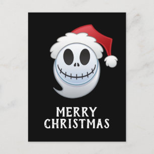 Jack Skellington Santa Emoji Holiday Postcard